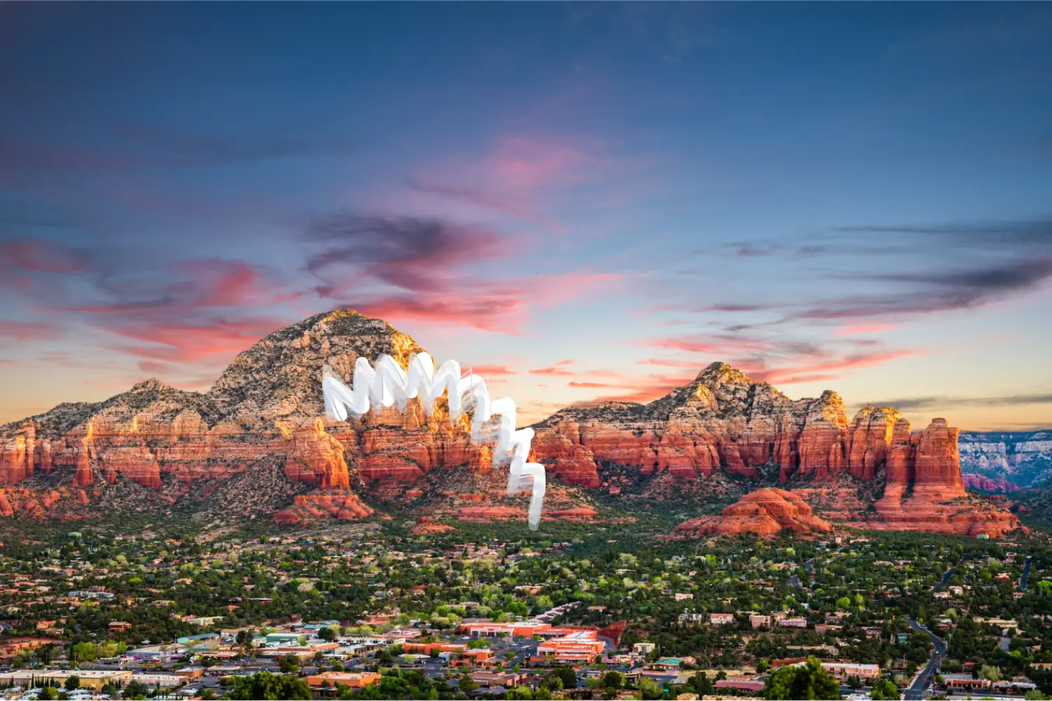 Visual Aura Simulator (Static Zig-zag Crescent)